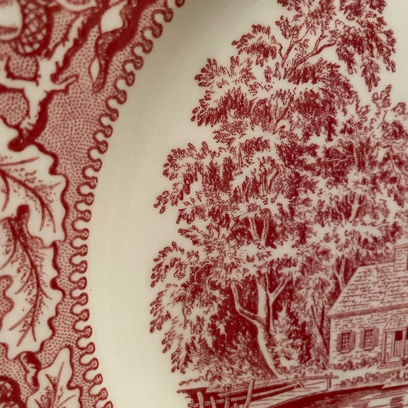 Circa 1965 Ted Transferware Plate - Picture 3 of 5